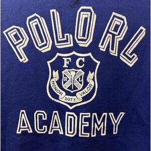 Vintage Polo RL Academy College University Rare XL Sweatshirt Retro